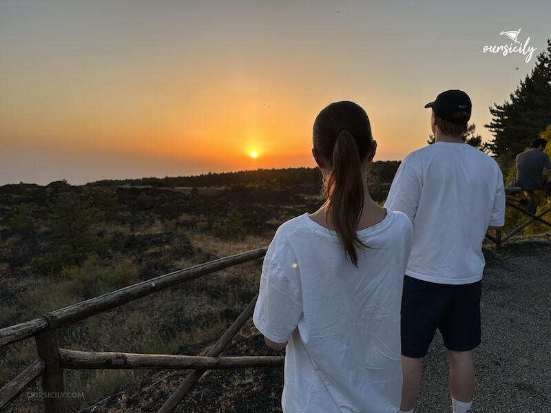 Sunset on Mt.Etna