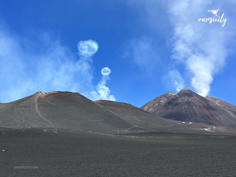 Smoke rings of Etna